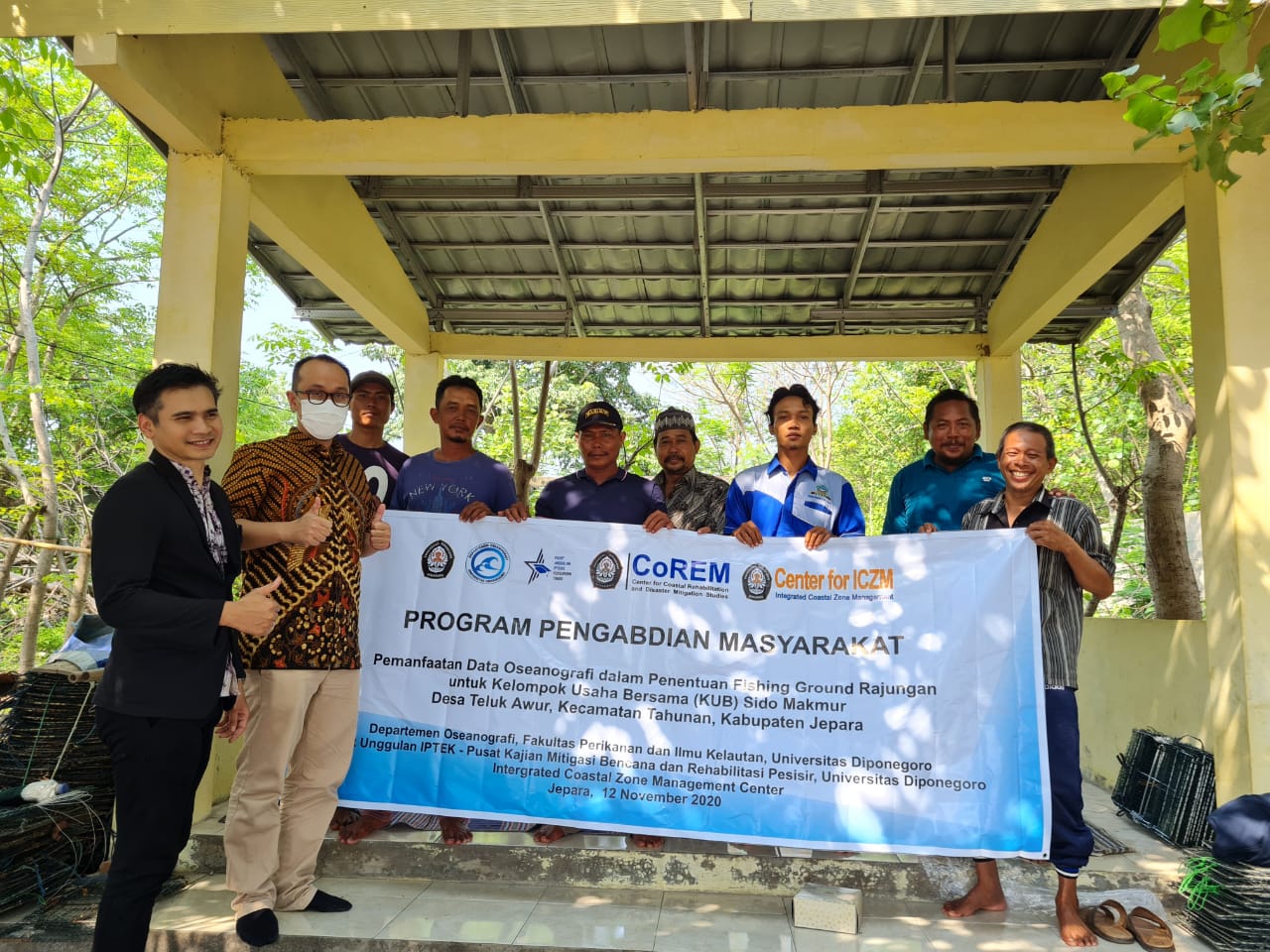 Pemanfaatan Data Oseanografi dalam Penentuan Fishing Ground Rajungan untuk KUB Sido Makmur dan KUB Jasa Laut, Desa Teluk Awur, Kecamatan Tahunan, Kabupaten Jepara