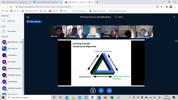 ICZM Undip Mengikuti Didactical Training yang diadakan oleh IHE Delft